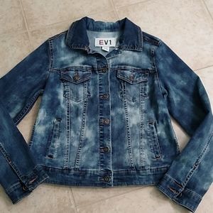 Custom Bleach Dye EV1 Denim Jacket